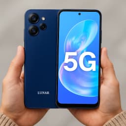 Lunar Eclipse L1 5G Unlocked Smartphone, 128GB, 6.79", Aura Blue ,Fast Charging, AI Camera - Thumbnail 7