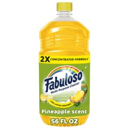 (2 pack) Fabuloso 2X Multi-Purpose Cleaner, No Rinse Floor Cleaner, Long-Lasting Freshness, Pineapple Scent, 56 fl oz - Thumbnail 2