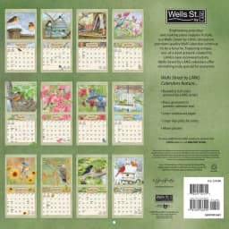 Wells Street by Lang, Garden Birds 2026 Wall Calendar Organizer, 12'' X 12'', 12-Month Calendar with Stapled Binding - Thumbnail 2