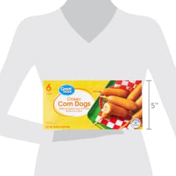 Great Value Frozen Appetizers Classic Corn Dogs, 16 oz, 6 Count (Frozen). Contains Wheat, Milk, Eggs and Soy - Thumbnail 7
