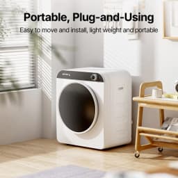 EFFIDRY 110V Portable Clothes Dryer 830W Compact Laundry Dryers 2 cu.ft Electric Machine with Stainless Steel Tub for Apartment,RVs,Dorms,12LBS - Thumbnail 5