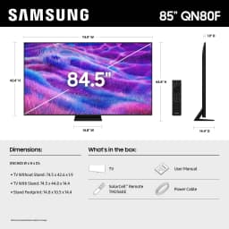 Samsung 85” Class Neo QLED 4K QN80F Samsung Vision AI Mini LED Smart TV 2025 - QN85QN80FAFXZA - Thumbnail 5
