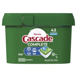 Cascade Complete Action Pacs, Dishwasher Detergent, Fresh, 43 Count - Thumbnail 12