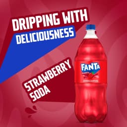 Fanta Strawberry Soda Pop Bottle, 2 Liter - Thumbnail 4