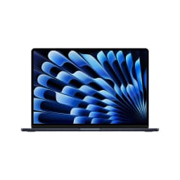 Restored Apple 15.3" MacBook Air Apple M3 chip 8-core CPU 10-core GPU 24GB RAM 512GB SSD - Midnight 2024 Good - Thumbnail 1