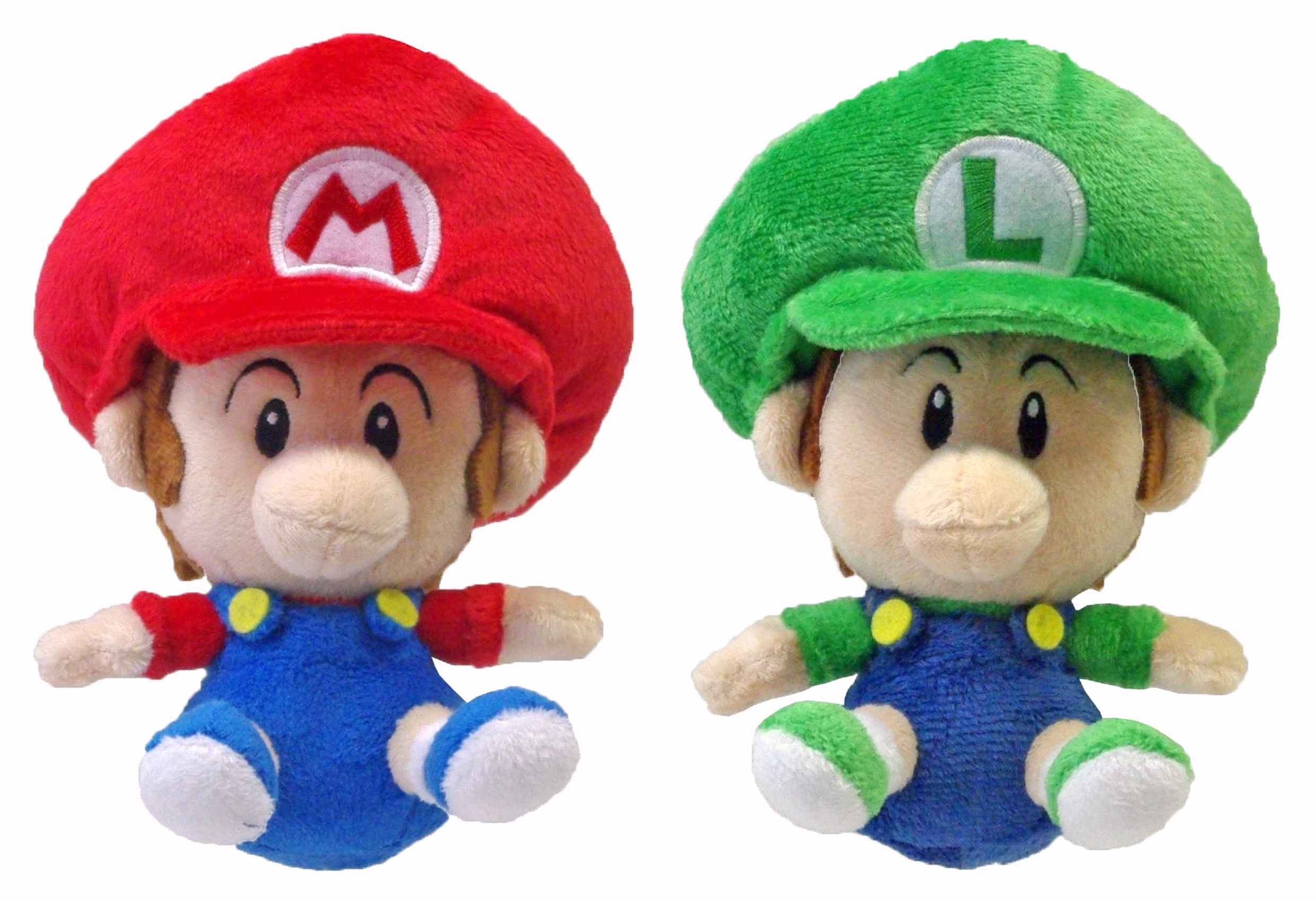 Little Buddy Official Super Mario Plush Set – Baby Mario & Baby Luigi 6” Stuffed Toys (2-Pack) - Thumbnail 1