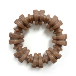 Nylabone Strong Chew Textured Ring Dog Toy, Dog Chew Toy, Made with Real Beef & Chicken Flavor, X-Large, 1 Count - Thumbnail 8