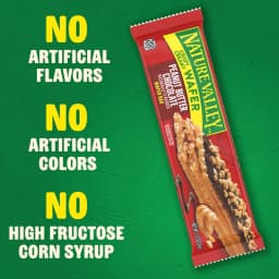 Nature Valley Crispy Creamy Wafer Bar, Peanut Butter Chocolate, 4g Protein, 5 Bars, 6.5 oz - Thumbnail 5