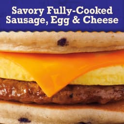 Jimmy Dean Frozen Breakfast Sandwich, Blueberry Griddle Cake Sausage, Egg and Cheese, 4 Count - Thumbnail 5