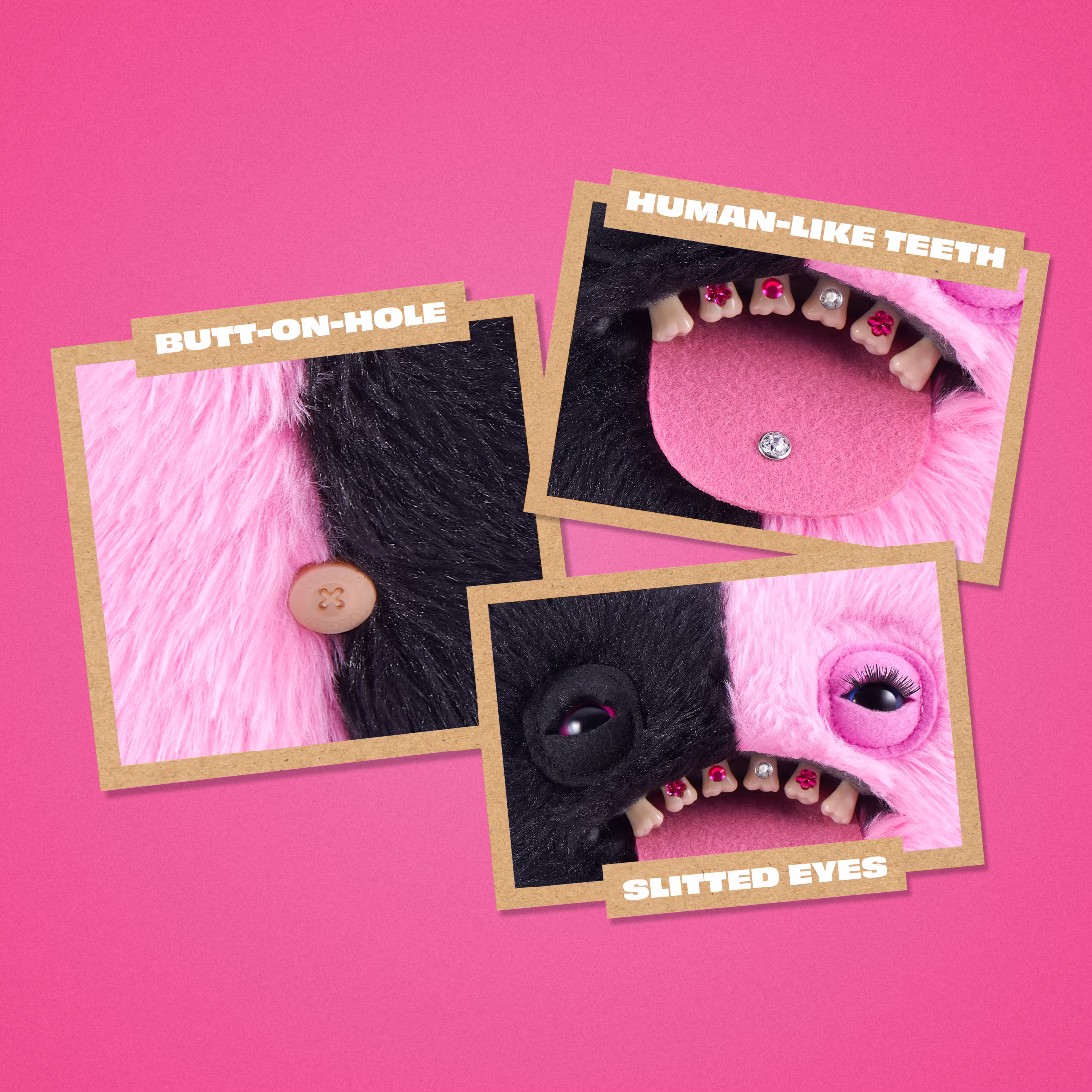 Fuggler Baddies Fuggs 9 Inch (Wide Eyed Weirdo) by ZURU - Ugly Monster Plush for All Ages - Thumbnail 7