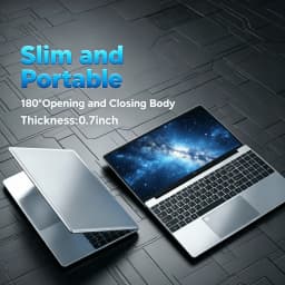 15.6 Inch Molegar Laptop with Intel N5100 Processor, 8GB RAM 256GB SSD, FHD IPS Screen - Thumbnail 5