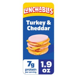 Lunchables Turkey & Cheddar Value Pack, 1.9 oz Pack - Thumbnail 1