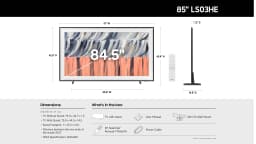 Samsung 85” Class The Frame Series LS03HE QLED 4K Samsung Vision AI Smart TV Smart Tizen TV 2026-QN85LS03HEFXZA - Thumbnail 11