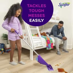 Swiffer Wet Jet Mopping Floor Cleaner Bundle Includes 1 Spray Mop Device, 20 Mop Pad Refills & 1 Fresh Scent Mopping Solution - Thumbnail 7