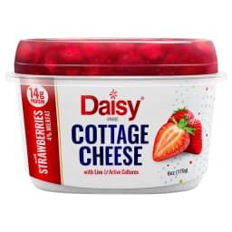 Daisy Cottage Cheese with Strawberry, 4% Milkfat, 6 oz Cup (Refrigerated) 14g of Protein per Serving - Thumbnail 1