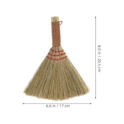 PENIKOKO Car Whisk Broom Multi-Purpose Miscanthus Dust Brush for Home, Car, and General Cleaning 1 Piece - Thumbnail 2