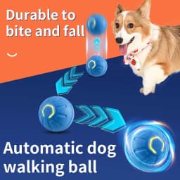 Pcksrro Pet Toys Indoor Interactive Pet Toys Automatic Mobile Pet Toy USB Rechargeable Smart Toy Two Speed Adjustable With Tail - Thumbnail 6