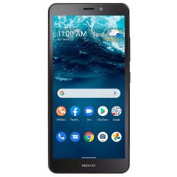Total By Verizon Nokia C100, 32GB, Blue- Prepaid Smartphone [Locked to Total by Verizon] - Thumbnail 1