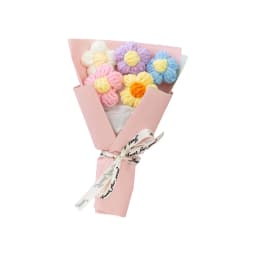 Valentine's Day Flower Plush Toy Doll, Soft Stuffed Rose Bouquet Figurine, Romantic Floral Decorative Gift for Anniversary and Special Occasions - Thumbnail 2