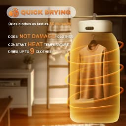 Mojoco Portable 600W Electric Clothes Dryer - Thumbnail 2