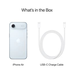 Straight Talk Apple iPhone 17 Air, 5G, 256GB, Sky Blue - Prepaid Smartphone [Locked to Straight Talk] - Thumbnail 8