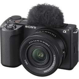 Sony ZV-E10 II Mirrorless Camera with 16-50mm Lens, 128GB Extreem Speed Memory,.43 Wide Angle & 2X Lenses, Case, Tripod, Filters, Grip,Spare Battery - Thumbnail 2