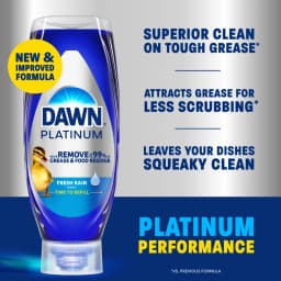 Dawn Platinum EZ Squueze Dish Soap Bleach Alternative Clean Lemon - Thumbnail 3