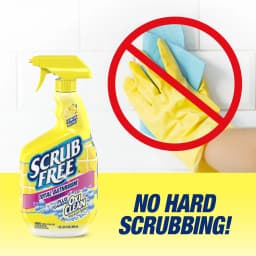 Scrub Free Total Bathroom Cleaner with OxiClean, Lemon Scent, 32 fl oz - Thumbnail 5