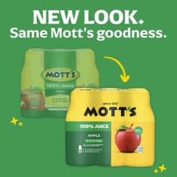 Mott's 100% Apple Juice, 8 fl oz, 6 Count Bottles - Thumbnail 2
