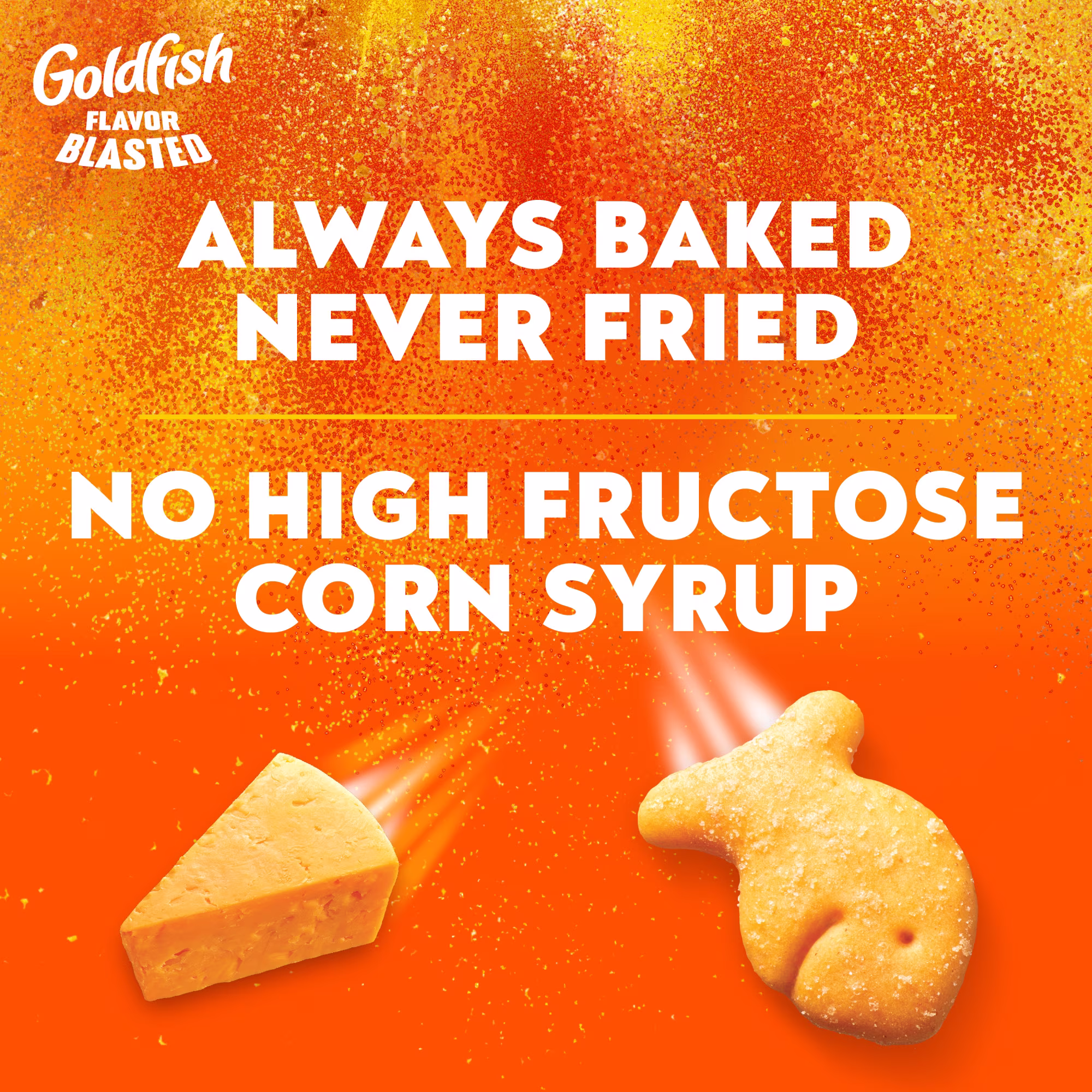 Goldfish Flavor Blasted Xtra Cheddar Cheese Crackers, 6.6 oz Bag - Thumbnail 6