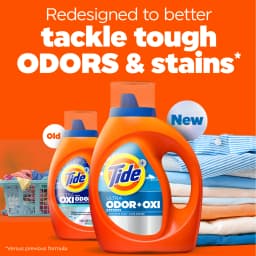 Tide Ultra Odor Defense Plus Oxi Liquid Laundry Detergent, 117 fl oz, 83 Loads - Thumbnail 2
