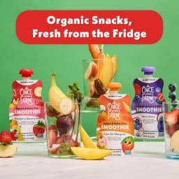 Once Upon a Farm Organic Refrigerated Kids' Snack Strawberry Banana Swirl Dairy-Free Smoothie, 4oz Pouch (4 Pack) - Thumbnail 6