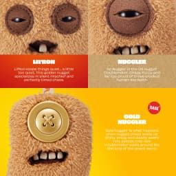 Fuggler Fugg Nuggets 3.5 Inch Collectible Keyring by ZURU - Ugly Monster Plush Toy for Kids Ages 1 - Thumbnail 4