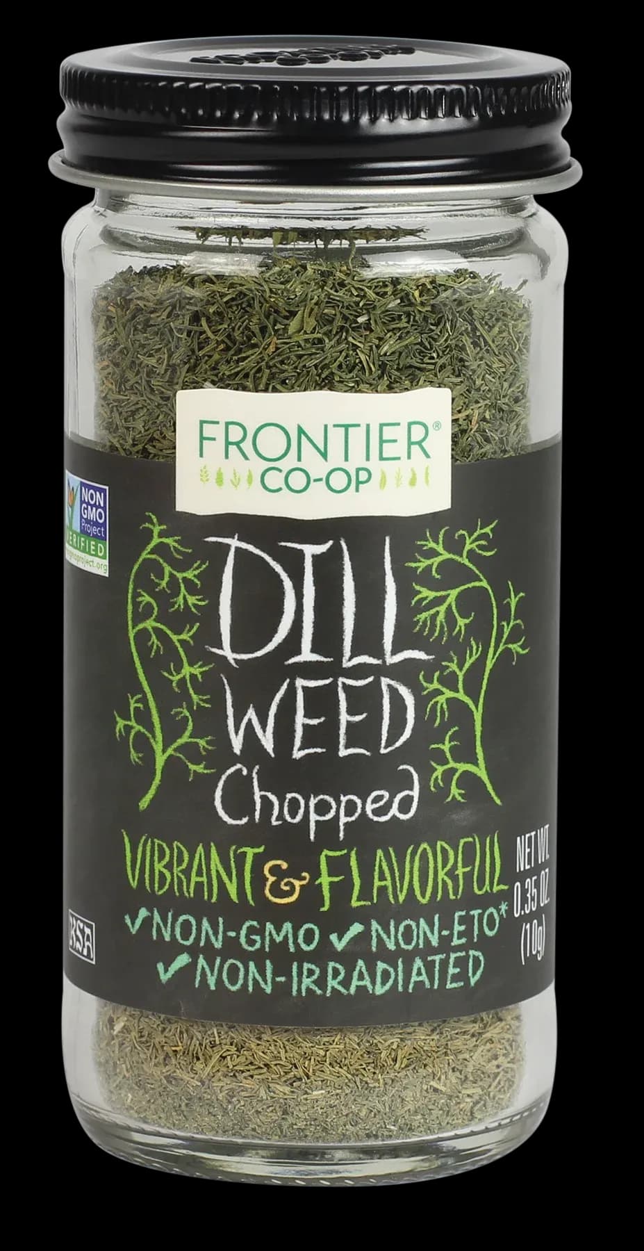 Frontier Co-op Dill Weed, Chopped, 0.35 oz (10 g)