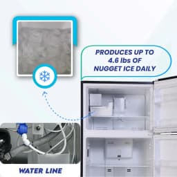 Conserv 30in RETRO Refrigerator 18cf Top Mount FACTORY INSTALLED ICE MAKER 110V - Thumbnail 10