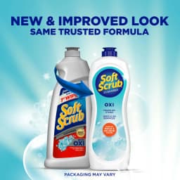 Soft Scrub Cleanser, Oxi, Multi-Surface Cleaner, Stain Fighting Oxi Power for Deep Cleaning, 24oz - Thumbnail 2