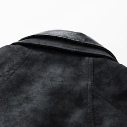 Kilaqueen Leather Jacket for Men Faux Leather Lapel Long Sleeve Zip Up Bomber Jacket with Pockets 90s Vintage Biker Racing Moto Jackets - Thumbnail 7