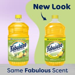 (2 pack) Fabuloso 2X Multi-Purpose Cleaner, No Rinse Floor Cleaner, Long-Lasting Freshness, Pineapple Scent, 56 fl oz - Thumbnail 3