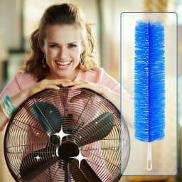 2X Duster Bendable Fan Duster Plastic Dust Cleaner Microfiber Head Ceiling Brush - Thumbnail 5