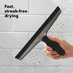 OXO Stainless Steel Shower Squeegee, Streak-Free Cleaning for Glass Doors, Tile & Mirrors - Thumbnail 4