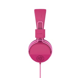 JLab JBuddies Studio On-Ear Wired Kids Headphones 2-in-1 Bundles, 3.5mm Plus USB-C Adapter, Volume Safe, Folding, Dark Pink - Thumbnail 4