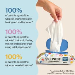 The Honest Company Little Flushables Plant-Based Wipes, 126 Count, Hypoallergenic, Safe to Flush - Thumbnail 11