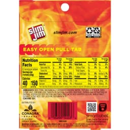 Slim Jim Smoked Jerky Snack Sticks, Original Flavor, 6g Protein Per Serving, 0.28 oz. (26-Count) - Thumbnail 8