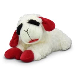 Multipet Plush Lamb Chop Dog Toy with Squeaker, Medium - Thumbnail 1