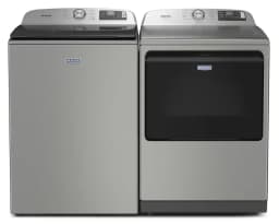 Maytag 5.3 Cu. Ft. Pet Pro Top Load Impeller Washer, Sanitize Cycle with Oxi, Silver - MTW7200RR - Thumbnail 5