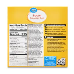 Great Value Bacon Breakfast Bowl, 7 oz - Thumbnail 7