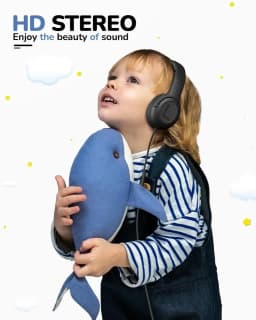 RHEA- Kids Headphones Wired Toddler Headphones With Microphone, Over-Ear Headphones, 8 - Thumbnail 6