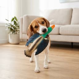 Vibrant Life Multicolor Duck Latex Dog Toy with Squeaker, Chew Level 3 - Thumbnail 3