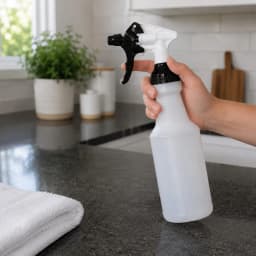 Stout Stuff Plastic Wide Mouth Empty Spray Bottle, Holds 32oz - Thumbnail 4
