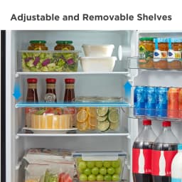 Mainstays 7.2 cu. ft. Energy Star 2-Door Refrigerator/Freezer with LED Lighting - Thumbnail 4